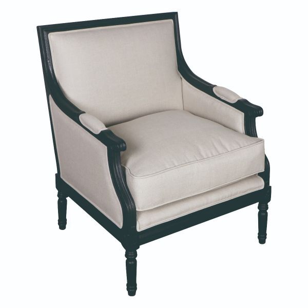 Rugby Low Armchair Black