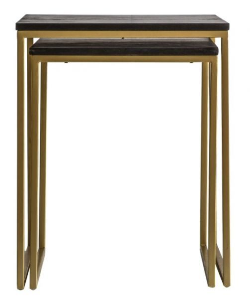 Bletchley Nest of 2 Tables Black