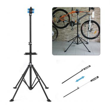 Heavy Duty Workstand Telescopic Bar Bicycle Repair Stand - Black