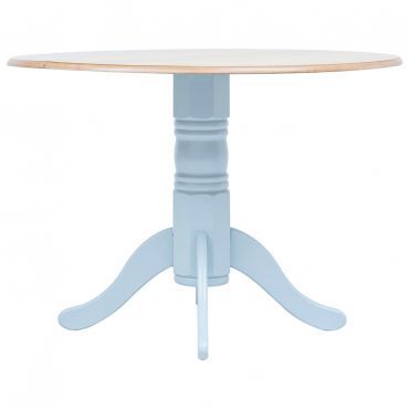 Dining Table Grey and Brown 106 cm Solid Rubber Wood