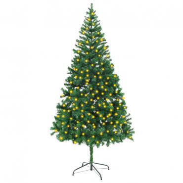 Artificial Christmas Tree with LEDs 210 cm 910 Branches