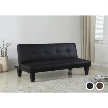 Birlea Franklin Black or Brown Faux Leather Sofa Bed