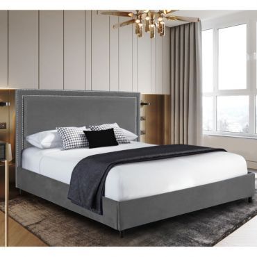 Sensio Plush Velvet Bed - Grey in 5 Sizes
