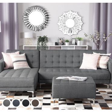Abbie Fabric Corner Sofa - 4 Colours