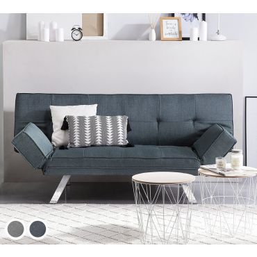 Brista Fabric Sofa Bed with 3 Seater - Grey or Dark Blue