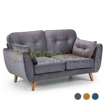 Zin Velvet 2 Seater Sofa - 3 Colours