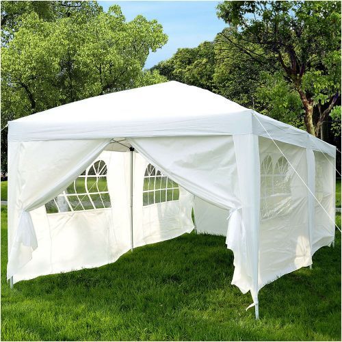 3m x 6m 120g Waterproof Outdoor PE Garden Gazebo Marquee Canopy Party Tent New 