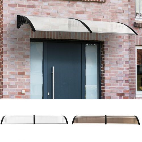 Outdoor UV Curved Awning Door Canopy - 2 Colours 