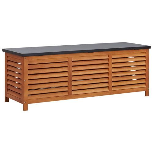 Garden Storage Box 150x50x55 cm Solid Eucalyptus Wood