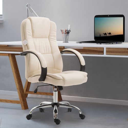 Vinsetto High Back Executive Office Chair - Beige, Black, Brown