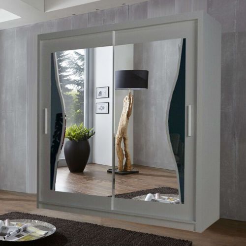 Chicago II Sliding Door Wardrobe White, Black, Oak, Walnut, Wenge, Grey