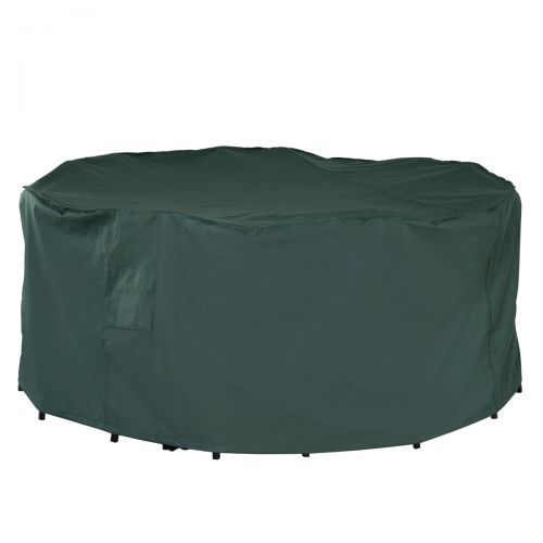 Outsunny PVC Coated Large Round 600D Waterproof Outdoor Furniture Cover - Green
