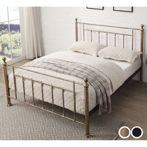 Harpenden Metal Bed Frame in 2 Sizes - 2 Colours