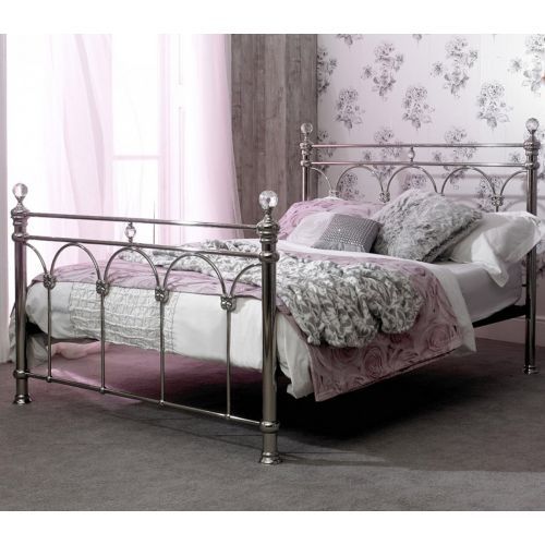Sareer Sonita Chrome Metal Bed - Double or King