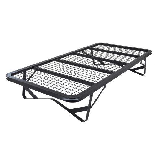 Skid Black Metal Contract Bed Frame - Single, Small Double or Double